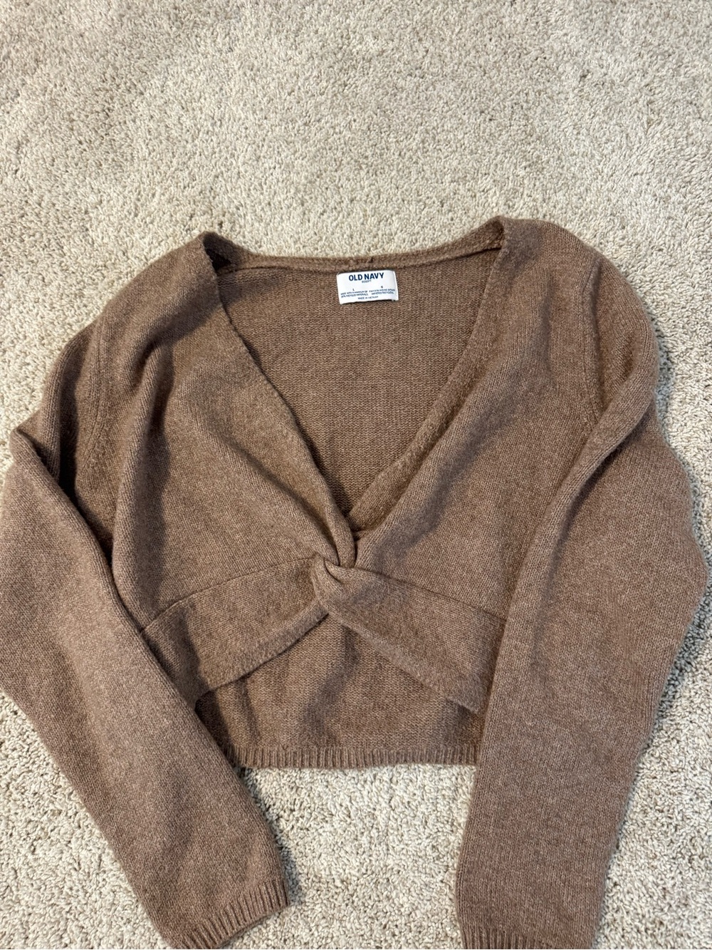 Old Navy Twist-Front V-Neck Sweater